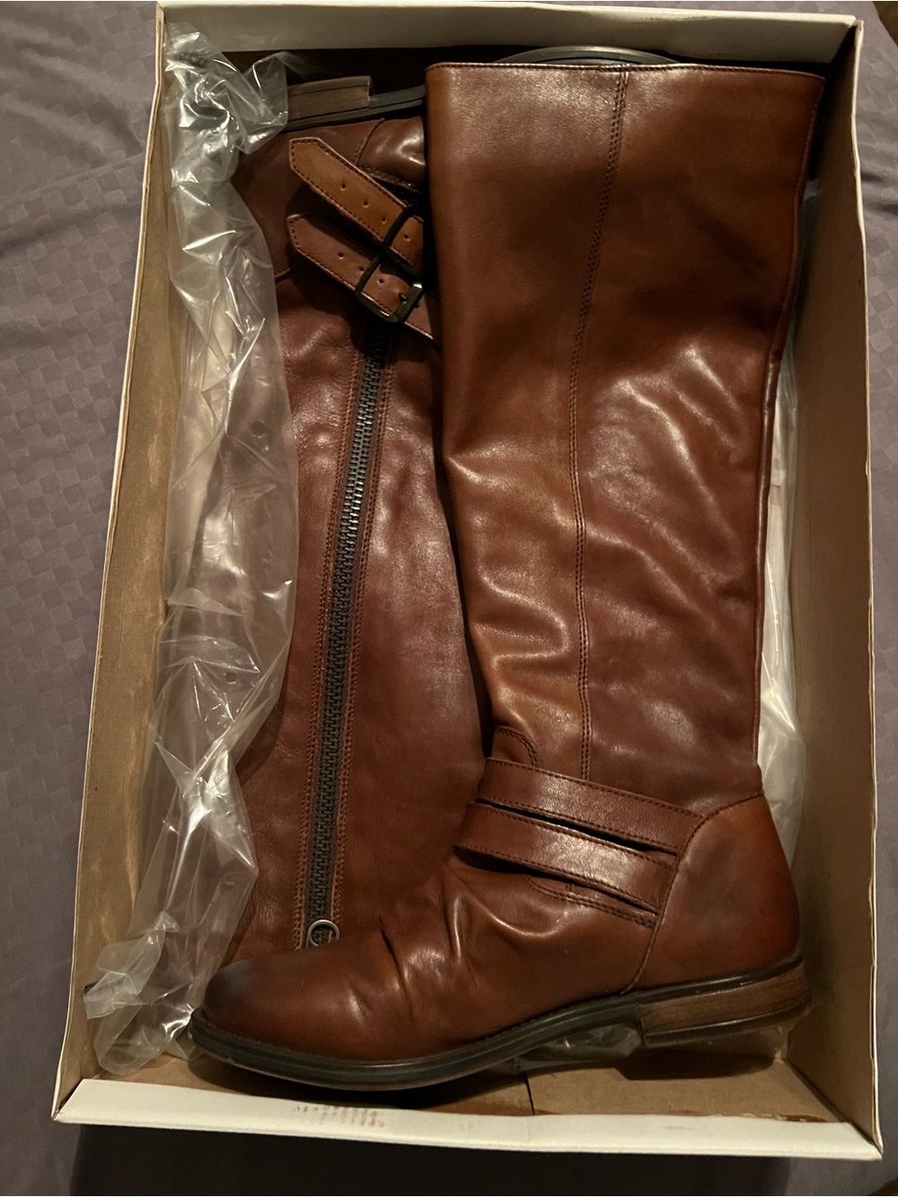Steve Madden Brown Leather Knee-High Boots
